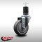 Service Caster 4'' SS Thermoplastic Rubber Wheel Swivel 1-5/8'' Expanding Stem Caster SCC-SSEX20S414-TPRB-158 - alternate 2